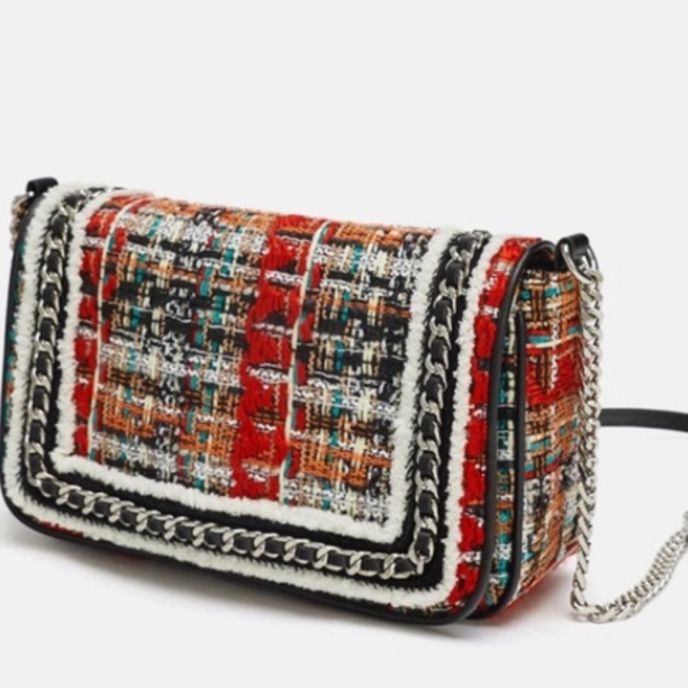 Zara tweed bag